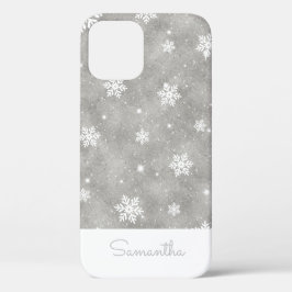 Case-Mate iPhone Case Élégante Parties scintillant d'argent Noël Motif d