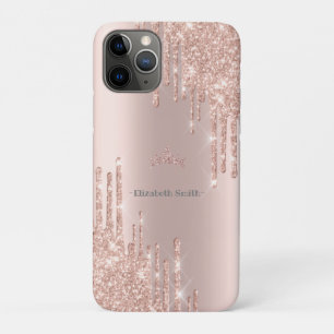 Case-Mate iPhone Case Elégante parties scintillant rose dorée, royale