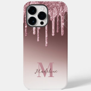 Coque Pour Pour iPhone 14 Pro Max Élégante Parties scintillant rose-pâle