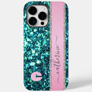 Coque Pour Pour iPhone 14 Pro Max Élégante tendance Parties scintillant Turquoise ba