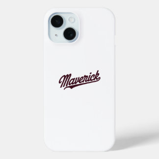 Coque Pour iPhone 15 Élégante typographie de Maverick