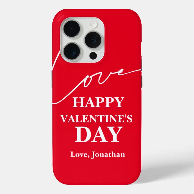 Coques Case-Mate iPhone Élégante typographie Valentines couple de jour (Verso)