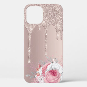 Case-Mate iPhone Case Élégantes gouttes de parties scintillant d'or rose