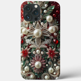 Case-Mate iPhone Case Élégantes perles rouges et vertes modernes pour la