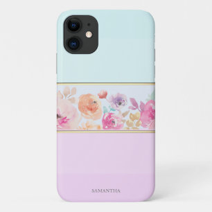 Case-Mate iPhone Case Élégantes rayures modernes,Ombre,Fleurs - Personna
