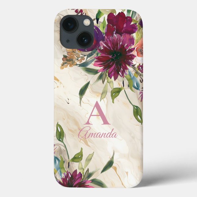 Coques Case-Mate iPhone Élégants Fleurs sauvages floraux (Verso)