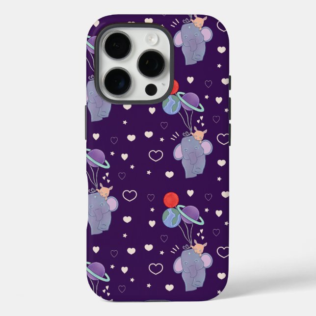 Coques Case-Mate iPhone Élément et Lapin Montgolfière spatiale | Fantaisis (Verso)