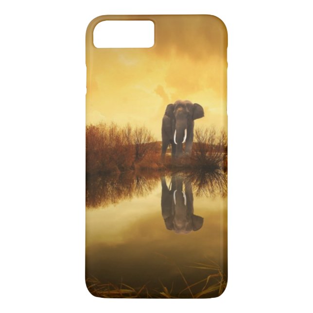 Coques Case-Mate iPhone Elephant asiatique en Thaïlande sous un coucher de (Dos)