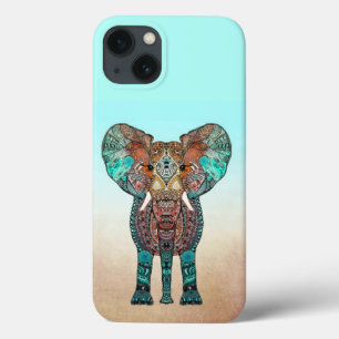 iPhone 13 Coque Éléphant aztèque