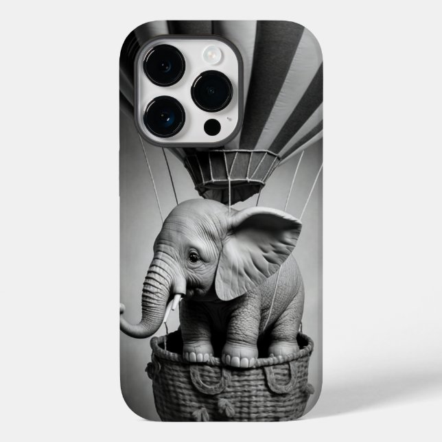 Coques Case-Mate iPhone Elephant bébé dans un ballon à air chaud (Verso)