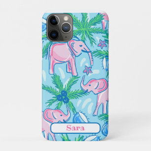 Case-Mate iPhone Case Eléphant bleu rose pâle