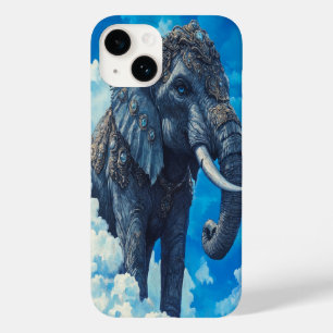 Coque Pour iPhone 14 🐘 Éléphant céleste