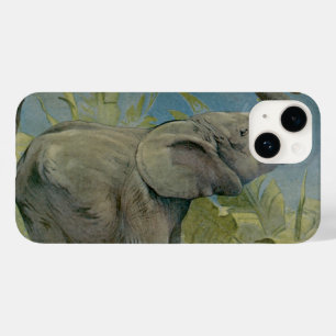 Coques Pour iPhone Eléphant d'Afrique vintage dans la jungle, EJ Detm