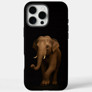 Coques iPhone 16 Pro Max Éléphant indien noir 4 Luxe iPhone 16 Pro Max
