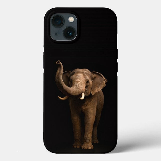 Coques Case-Mate iPhone Éléphant majestueux 4 Luxe iPhone 13, éléphant pui (Verso)