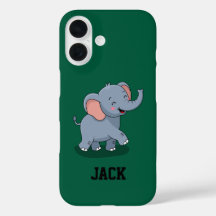 Éléphant Mignon Transportant un Cadeau