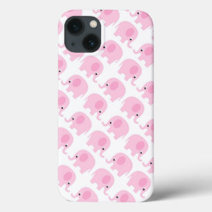 iPhone 13 Coque Eléphants roses