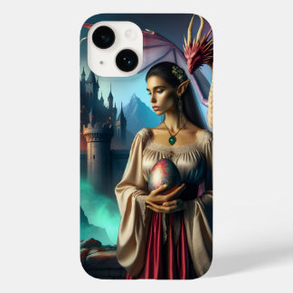 Coque Pour iPhone 14 Elfe avec oeuf de dragon