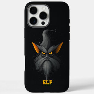 Coques iPhone 16 Pro Max Elfe magique en colère Noir