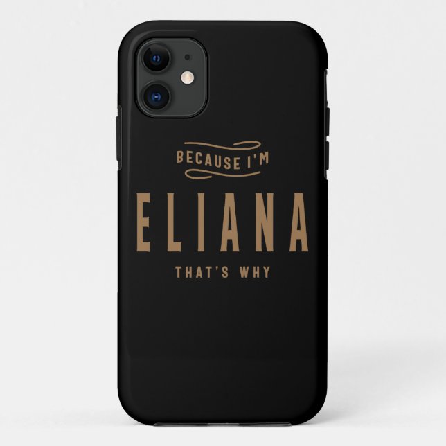 Coques Case-Mate iPhone Eliana Nom Anniversaire Personnalisé Nom Eliana (Dos)