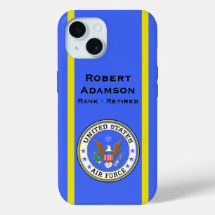 Coque Pour iPhone 15 Emblème de défense militaire américain -- personna
