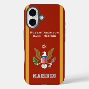 Coques iPhone 16 Emblème de la défense américaine - Personnalisez a
