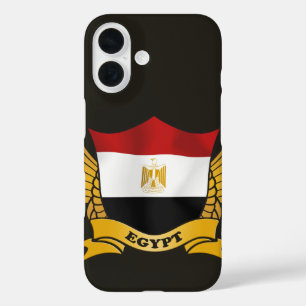 Coques iPhone 16 Emblème du drapeau égyptien