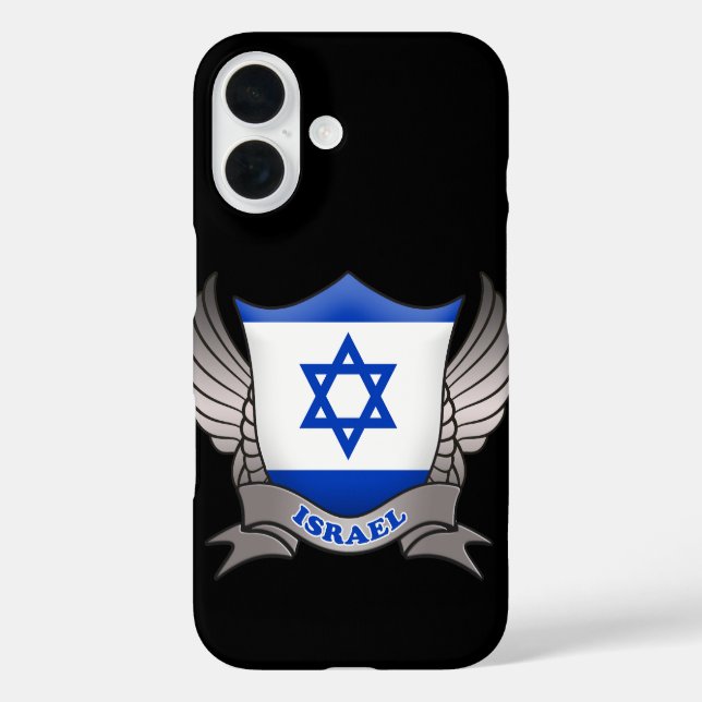 Coques Case-Mate iPhone Emblème du drapeau israélien (Verso)