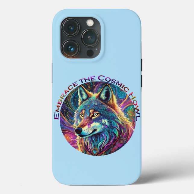 Coques Case-Mate iPhone Embrassez le loup de Howl cosmique (Verso)