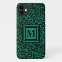 Case-Mate iPhone Case Emerald Green Monogramme Motif botanique