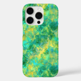 Coques iPhone 16 Pro Émeraude Vert Crumpled Texture