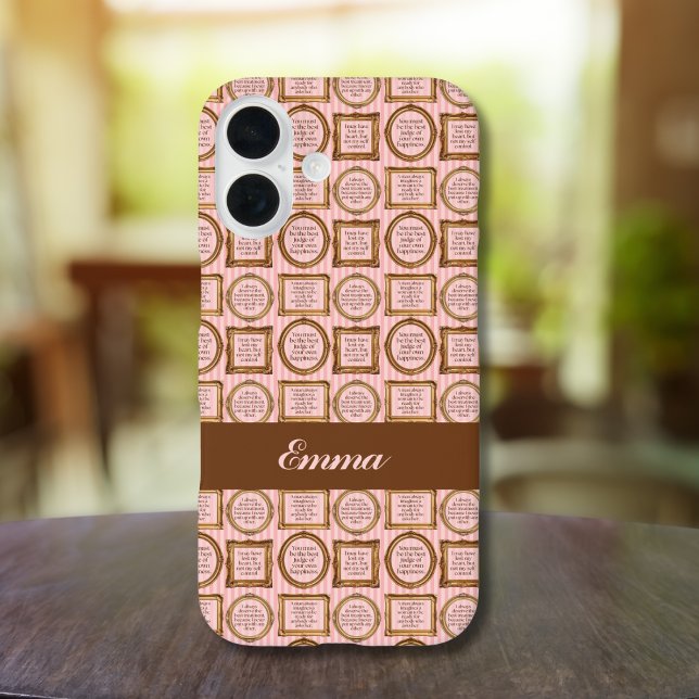 Coques Case-Mate iPhone Emma de Jane Austen Citations personnalisées (Créateur téléchargé)