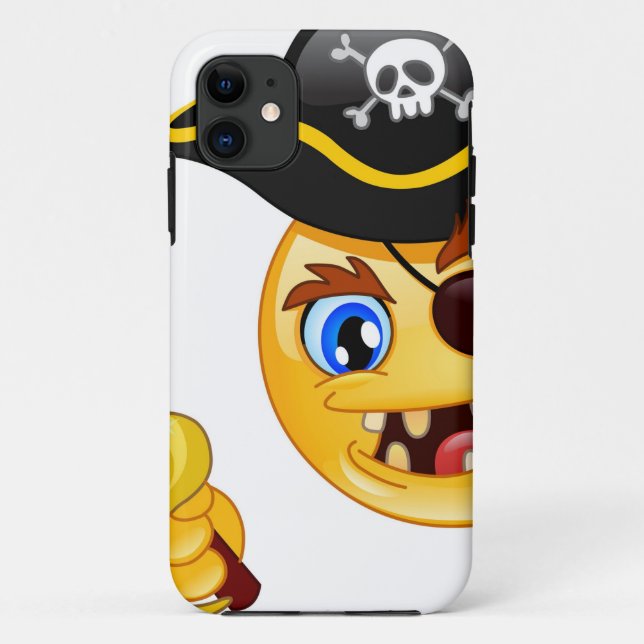 Coques Case-Mate iPhone emoji pirate (Dos)