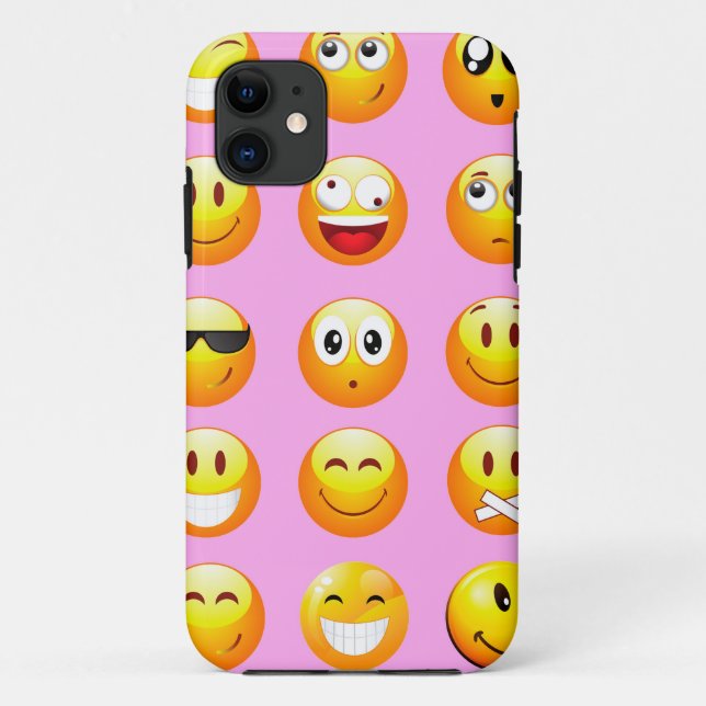 Coques Case-Mate iPhone émoji rose pastel (Dos)