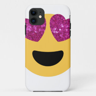 Coque Case-Mate Pour iPhone émoticône du coeur de parties scintillant