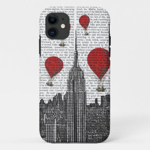 Case-Mate iPhone Case Empire State Building et ballons à air d'un rouge