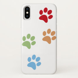 Coque iPhone X Empreinte de chien
