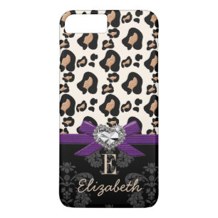ETUI iPhone Case-Mate EMPREINTE DE LÉOPARD DE COEUR BLANC À COEUR BLAN