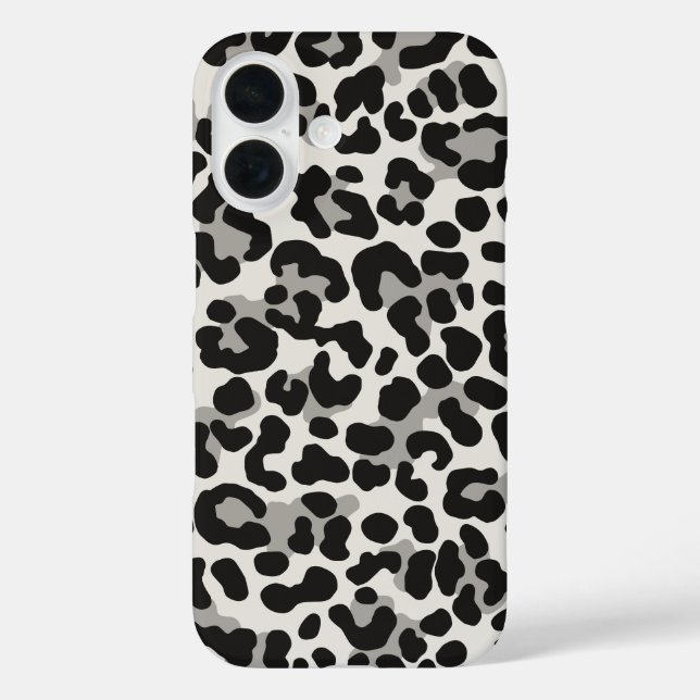 Coques Case-Mate iPhone Empreinte de léopard de neige blanc Motif tendance (Verso)