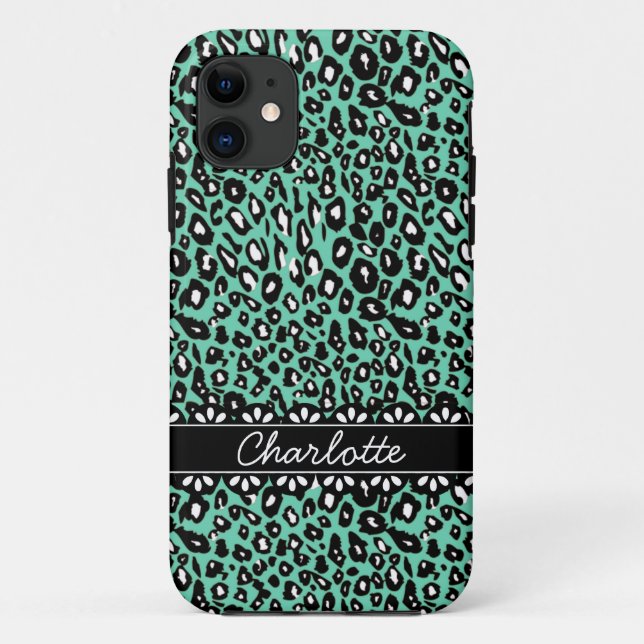 Coques Case-Mate iPhone Empreinte de léopard et dentelle à la mode (Dos)