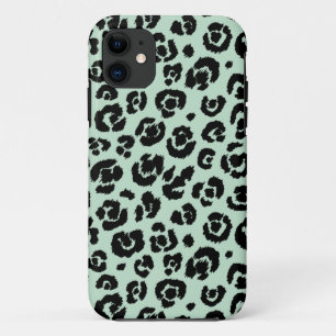 Etui iPhone Case-Mate Empreinte de léopard noir vert en bon état