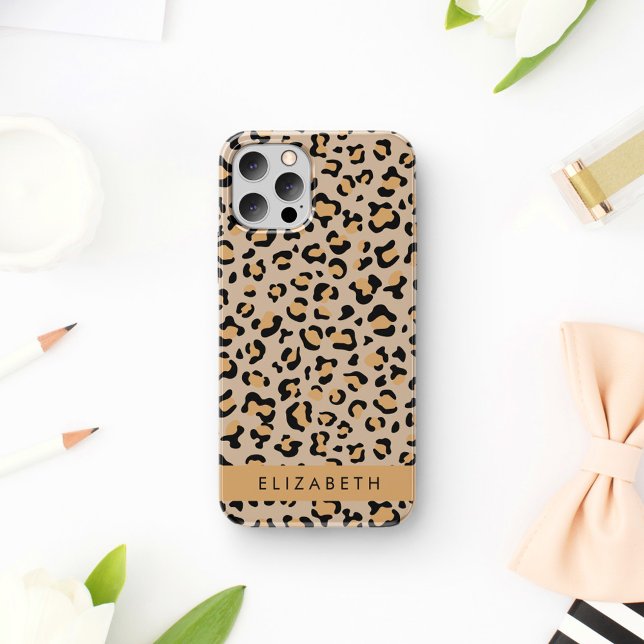 Coques Case-Mate iPhone Empreinte de léopard, Spots, Leopard Brown, Votre  (Créateur téléchargé)