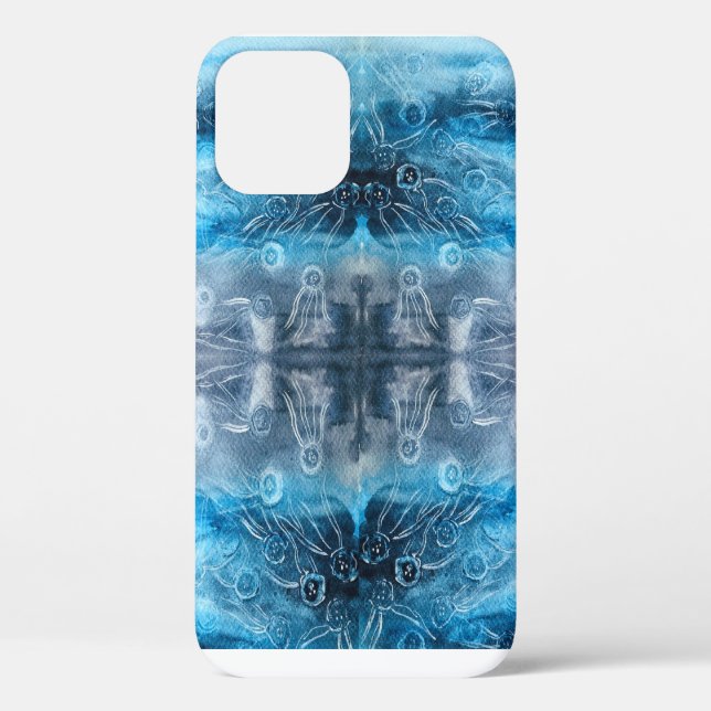 Coques Case-Mate iPhone Empreinte de lune de méduse (Verso)