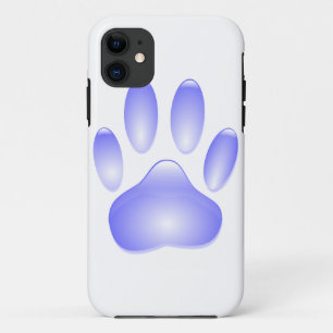 Coques Pour iPhone Empreinte de patte de chien de verre