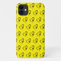 Empreinte de patte de chien en coeur noir Coque-co