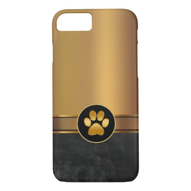 Coques Case-Mate iPhone Empreinte de patte de thème de chien (Dos)