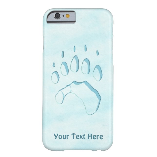 Coques Case-Mate iPhone Empreinte de patte d'ours polaire (Dos)