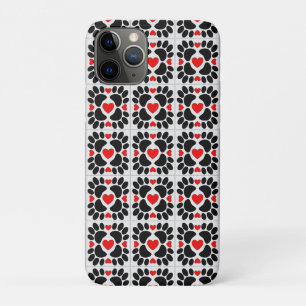 Case-Mate iPhone Case Empreintes de pattes De Chiens Décoratifs Et Carre