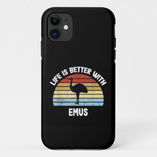 Case-Mate iPhone Case Emu avec le texte allemand Das Leben ist besser