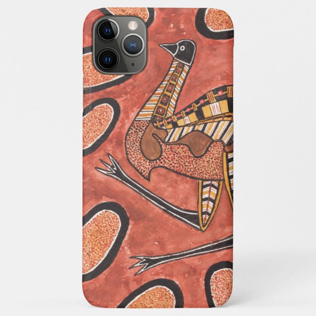 Coques Case-Mate iPhone Emu - Peinture artistique inspirée par les Autocht (Dos)